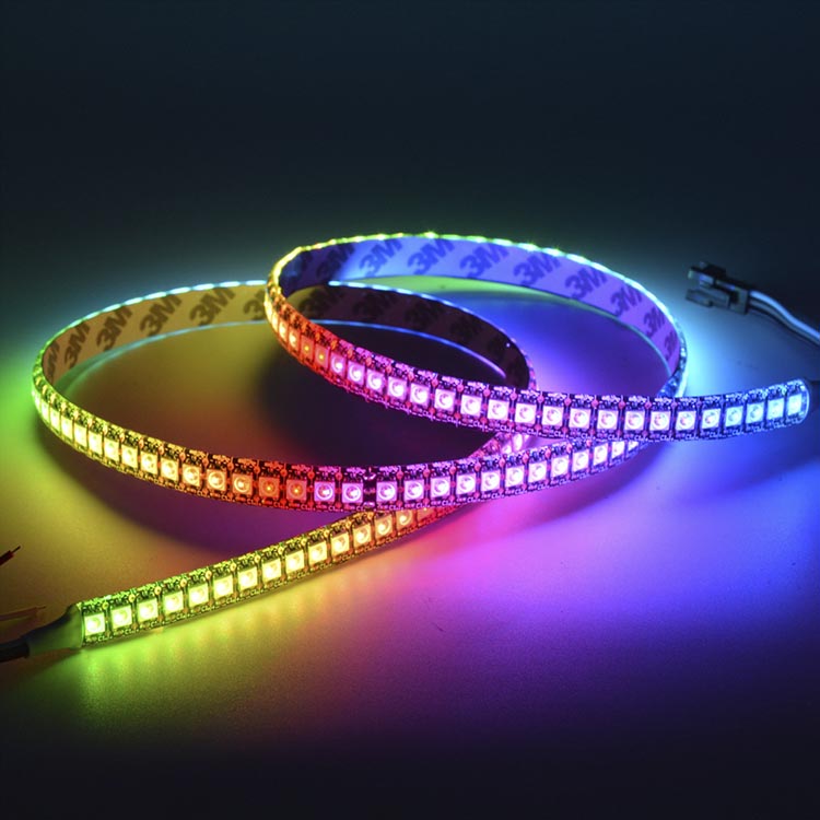 WS2811 DC5/12V Programmable LED Strip Lights, Addressable Digital Full Color Chasing Flexible LED Strips, Indoor Use, 288LEDs 6.56ft Per Reel By Sale WS2811 DC5/12V Programmable LED Strip Lights, Addressable Digital Full Color Chasing Flexible LED Strips, Indoor Use, 288LEDs 6.56ft Per Reel By Sale